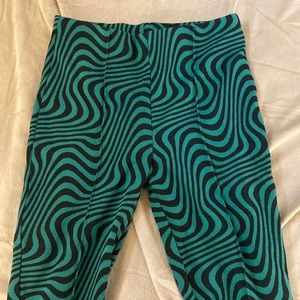 funky printed bell bottom pants